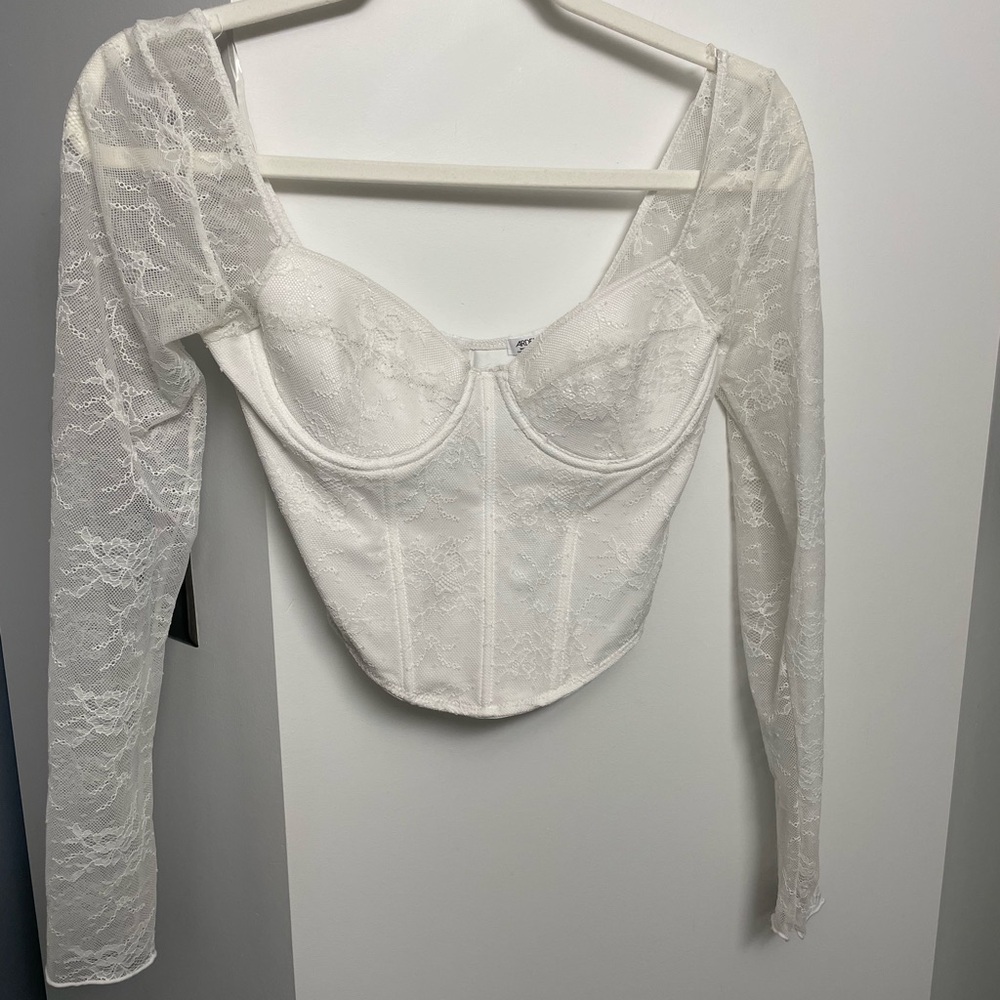 Ardene White Lace Corset Top